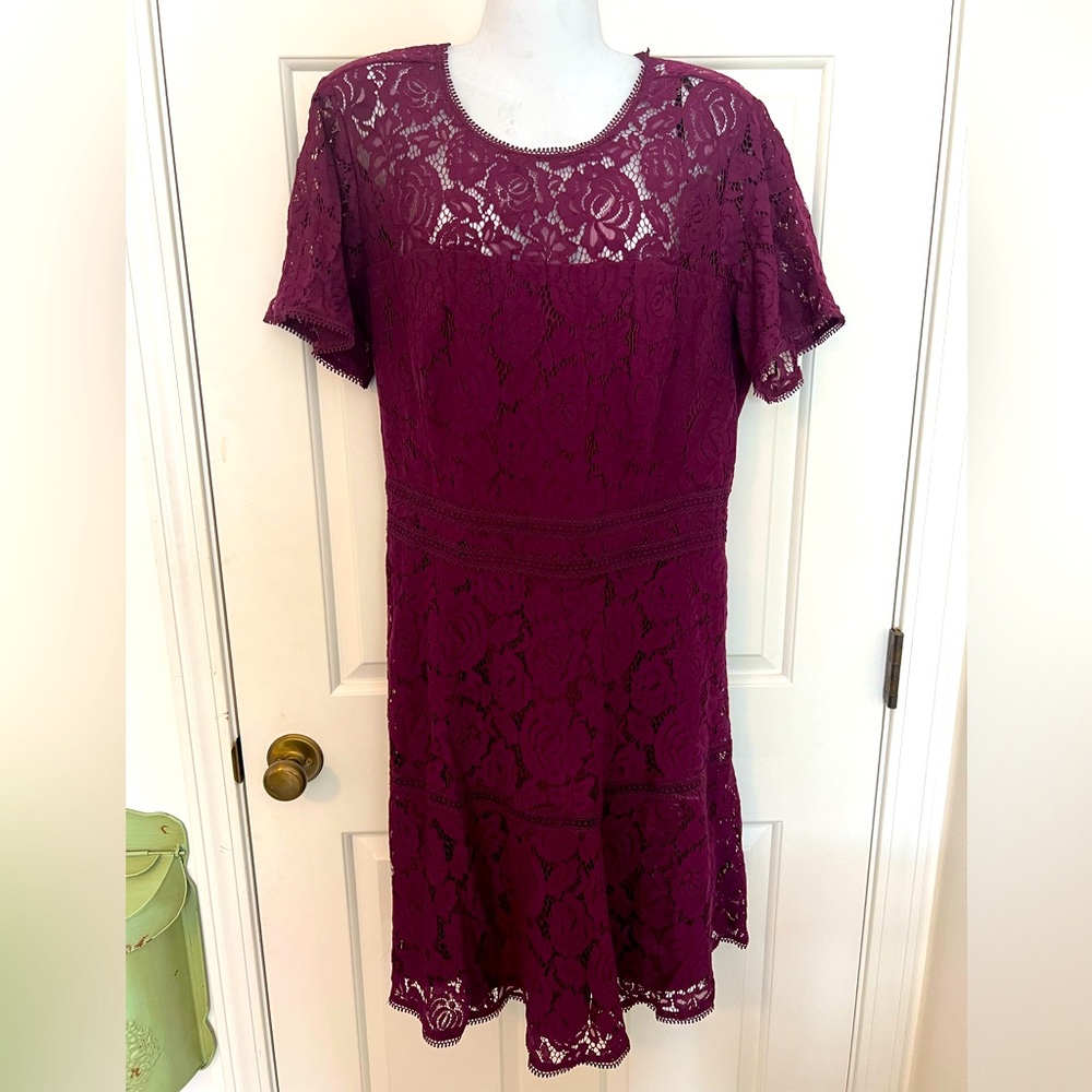 City Chic size S/16 fall midi dress